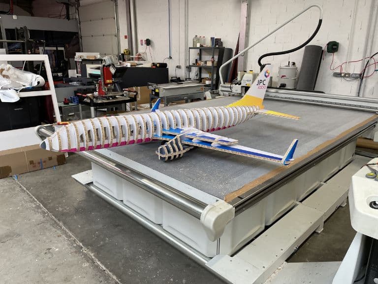 mobilier carton reboard avion
