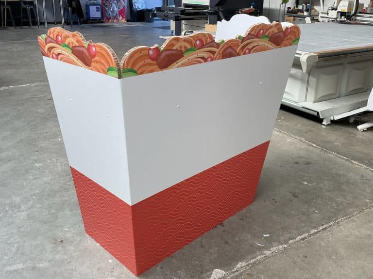 mobilier carton reboard nourriture