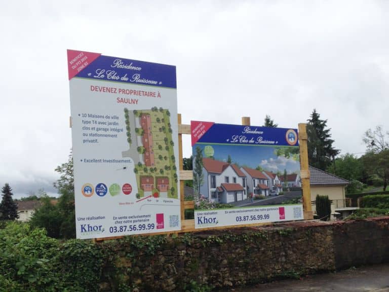 panneau publicitaire proprietaire saulcy